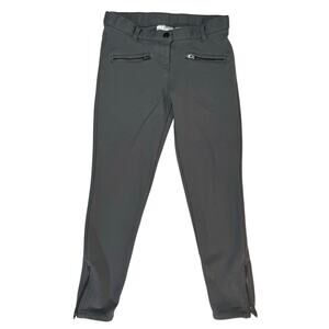 Hanna Andersson Girls Grey Legging Pants Size 130 (US 8) Zip Ankle